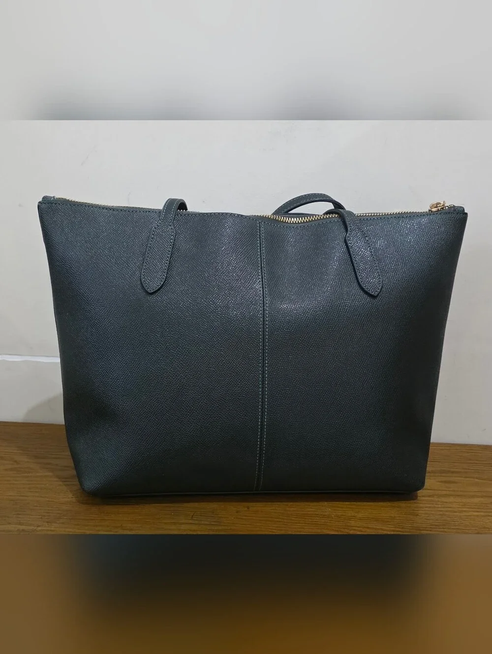 Coach Olive green leather Tote bag
